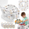 TAOPE Toilet Seat Covers Disposable, Potty Seat Covers Extra Large Size for Toddlers Potty Training, Public Restrooms and Travel (White - Dinosaur 20 Pieces)
