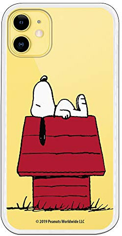 Funda para iPhone 11 Oficial de Snoopy Snoopy casa para Proteger tu móvil. Carcasa para Apple de Silicona Flexible con Licencia Oficial de Peanuts.