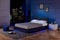 Home Deluxe - LED Bett Asteroid - Schwarz, 180 x 200 cm - Inkl. Lattenrost I Polsterbett Design Bett inkl. Beleuchtung
