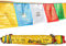 Pandmasambhava,Guru Rinpoche,Gandhanra Tibetische Gebetsfahnen golddruck,Windpferdflagge,Lungta Flaggen,Verwendet für buddhistische Altäre, Meditationsräume, Außendekoration,3m lang 10 fahnen