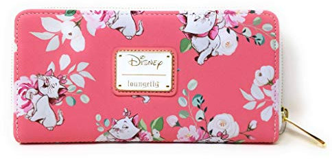 Loungefly X Disney Marie Pink Floral AOP Wallet