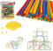 YXiang Coloré Blocs de Construction en Kit de Construction Connecteur Blocs de Construction Construire diverses Formes Activités et Jeux Parents-Enfants extérieurs et intérieurs (200PCS)