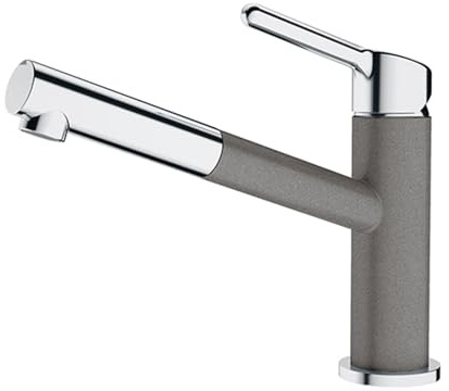 Franke 115.0623.141 ORBIT PULL-OUT Einhebelmischer, Chrome/Stone Grey