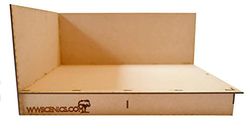 War World Scenics Diorama-Brett Typ 4 Linke Ecke – Modellbau Landschaft & Miniatur Layout Display