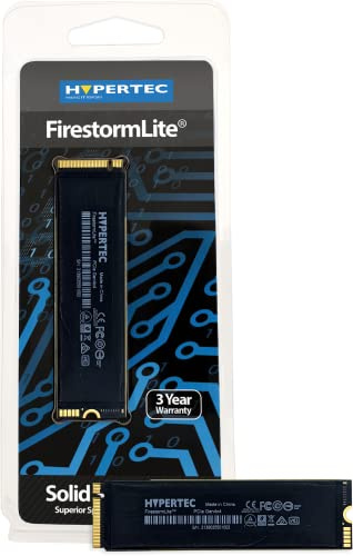 Hypertec FirestormLite2TB M.2 2280 NVMe PCIe Gen 4x4 SSD; 2GB DRAM Cache, 7.400 MB/s SEQ Lesen, 6.700 MB/s Seq Schreiben, zufällige 4K IOPS 741K Lesen/666k Schreiben, 1360TB TBW