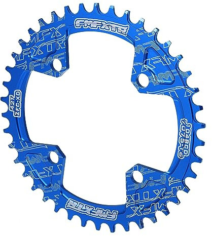 X AUTOHAUX 42 Dientes 104mm Platos de Bicicleta Montaña Ancho Platos Bielas Diente Placa Azul