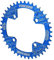 X AUTOHAUX 42 Zähne 104 mm 4 Löcher Aluminiumlegierung Fahrrad Kettenradgarnitur Kettenblatt Kurbelgarnitur Zahnplatte blau