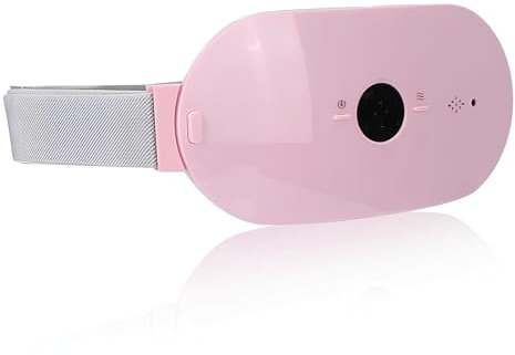 ZJchao Electric Waist Heating Belt, 4 Temperature Gears Menstrual Heating Pad Back Massage Massager Abdominal Wrap Electric Hip Belt Device, Pink