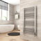 Heilmetz Towel Radiator 1000mm x 500mm, Bathroom Towel Radiator Chrome, 20 Bars Heated Towel Rail Towel Warmer Modern Central Heating Space Saving Radiators