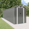 Yolola Geräteschuppen XXL Gartenhaus Metall Hellgrau Metall Gartengerätehaus Garten Schuppen Lagerschuppen Gerätehaus Gartenhäuser & Aufbewahrung Metallgerätehaus 192 x 772 x 223 cm Verzinkter Stahl