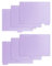 Operitacx Farbige Tabs 6 Stück A7-Ordner-Trennblätter Papierregister-Trennblätter Vertikale Registerseite Für 6-Loch-Ringbücher Notizbücher Tagebuch Journal Persönlicher Planer Violett