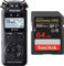 Tascam DR-05X Tragbarer Audio-Recorder & SanDisk Extreme PRO SDXC UHS-I Speicherkarte 64 GB