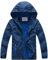 Garçons Printemps 86 Imperméable Coupe-Vent avec Fermeture Éclair pour Petits Enfants en Plein Air Imprimé Coloré Veste à Capuche à Manches Longues avec Poches Manteau Chaud, bleu, 7-8 Ans