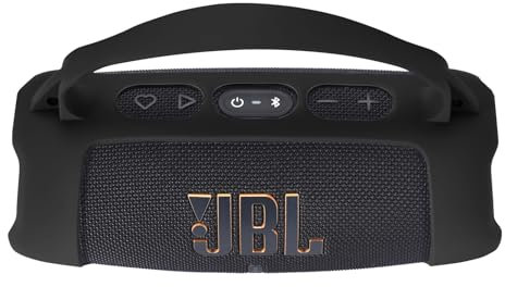 Hzycwgone Silicone Cover Case for JBL Charge 5 Wi-Fi Portable Wireless Speaker, Shoulder Bag Accessories (Black)