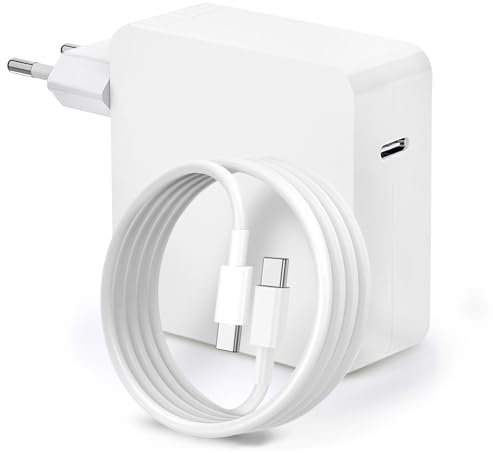 Alimentatore USB C 100W Ricarica Rapida Caricatore per Mac Book Pro/Air, HP, Asus, Acer, Dell XPS, Huawei, Xiaomi – Cavo USB-C 1,8M