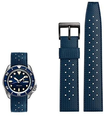BRART Premium-Grade Tropic Fluor Gummi armband Für seiko SRP777J1 SKX Uhr Band Tauchen Wasserdicht Armband 20 22mm armbänder, 22 mm, Achat