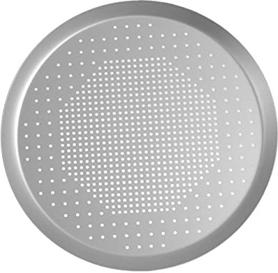UTHCLO Molde De Aluminio Para Pizza Bandeja Perforada Fácil De Usar Horno Plateada