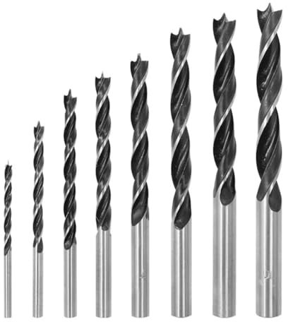 8 Piezas Brocas Multifuncional Kit de Brocas de Aleación, Broca Helicoidal, Broca Helicoidal Recta, Accesorios para Taladro Atornillador, Para Metal, Acero Inoxidable, Madera, Plástico y Hierro