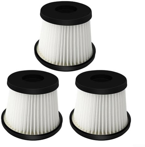 Drhomeam Vakuumfilter, Set mit 3 Stück, wiederverwendbar für SilverCrest Shazb 6 B2 Staubsauger