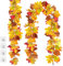 TINA Herbst Girlande Herbstblätter 2 Stück Künstliche Ahornblatt Girlande 170cm Herbst Ahornblatt Künstliche Herbstdeko für drinnen und draußen Hochzeit Abendessen Kamin