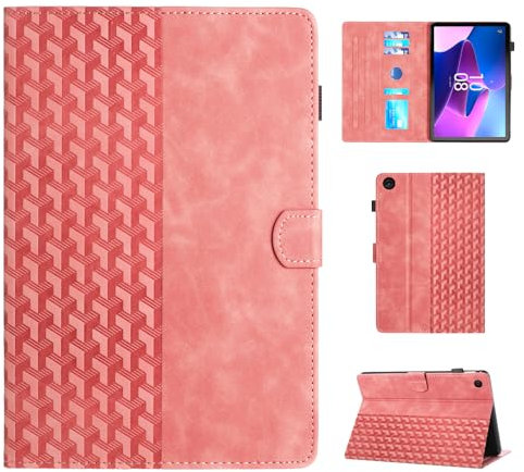 CASAFUNY Funda para Lenovo Tab M10 3ª Generación 10.1 Pulgadas 2022 Protectora Carcasa para TB-328FU/TB-328XU con Soporte y Auto Sueño/Estela para Tableta Lenovo Tab M10 (3rd Gen), Rosa