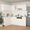 Homgoday Juego de Muebles de Cocina 11 Piezas aglomerado blancoalacena de Cocina Muebles Cocina modulos