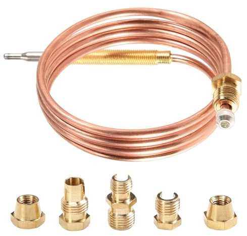 Lobamop Kit termocoppia Universale per fornello a Gas, 900 mm, M6 x 0,75, con versati (Cinque)