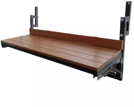 TT-YEC Balkon Tisch Hanging Geländer, Klappbare Verstellbare Balkonstange, Gartengeländer Terrasse, Außenhängegeländer Für Das Deck, 90 Kg Ladekapazität,Length 120cm