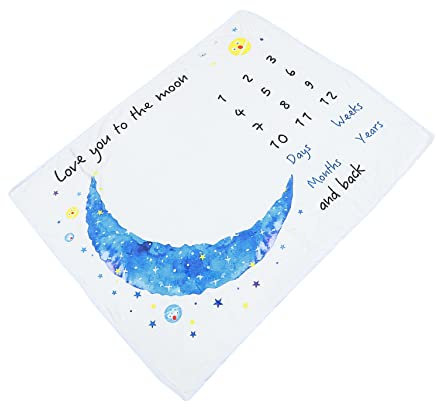 TOYANDONA Personalisierte Baby Tag Decke 1-jahr Neugeborenen Fotografie Flanell Decke