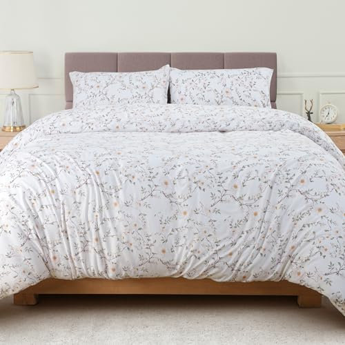 Utopia Bedding Double Vintage Floral Print Duvet Cover Set - Soft Microfibre Polyester - Bedding Quilt Cover Set