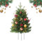 Alberi di Natale - Albero di Natale artificiale | Albero di Natale con luci | Albero di Natale con luci | Decorazione stagionale del portico forniture per le vacanze, albero finto con coni bacche