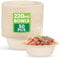 Hejo 50 Pezzi Ciotole di Carta,220ml Ciotole Monouso,Alta Qualità Piatti per Cibo Caldo,Piatti di Carta Compostabili per Feste,Matrimoni,Picnic(Beige)