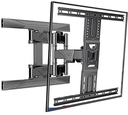 TV Stand,TV Wall Mount, Full Motion TV Wall Bracket Swivel And Tilt For Most 45-75 Inch Flat Screen TV, Wall Drilling Install, Holds Up To 100lbs/45.5kg