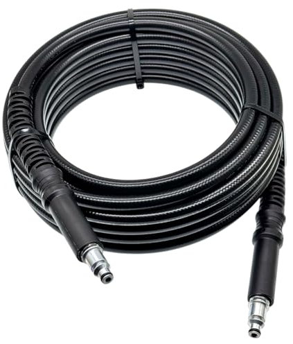 M&M Smartek Tuyau haute pression pour Bosch AQT, EasyAquatak, UniversalAquatak, 6 mm DN6, SDS Quick Connect 8 mm, 160 bar, 40 °C, tuyau de rechange, compatible avec Stanley B&D (5 mètres)