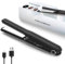 Kabelloses Glätteisen, Lockenstab und Glätteisen 2 in 1, Mini Glätteisen, Glätteisen Reisegröße mit 3 Ainstellbaren Temperaturen, Glätteisen für Locken mit USB Type C Aufladung,4000mAh Akku
