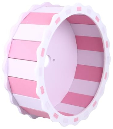 Supvox Holz-hamsterlaufrad Spielzeug für Kleintiere Haustierrad Leicht zu Reinigen Robustes Hamsterlaufrad für Hamster Mäuse