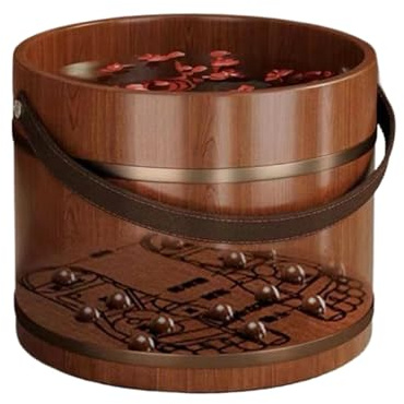 Footbath Bucket, Ergonomic Handle Footbath with Massage Roller, Basin for Soaking Feet, for Teens Mother Dad Grandma Men Women Youth Senior Home Spa Sauna