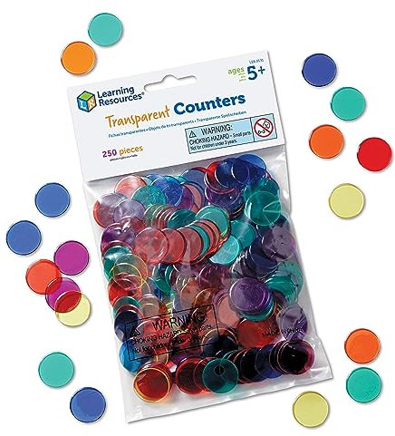 Learning Resources Transparente Spielscheiben (6 Farben)