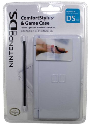 Nintendo DS Lite / DS - Game Case und flexibler Stift, pink, schwarz oder weiß (farblich sortiert)