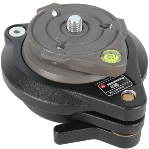 Manfrotto 438 Ball Camera Leveller 3/8 Black Tripod (5 cm, Black, Aluminium, 650 g)