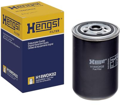 HENGST - Kraftstofffilter H18WDK02 - Hochwertiger Kraftstoff-Anschraubfilter für KFZ - Entfernt Staub und Schmutz aus Otto- oder Dieselmotoren - Schützt das Einspritzsystem