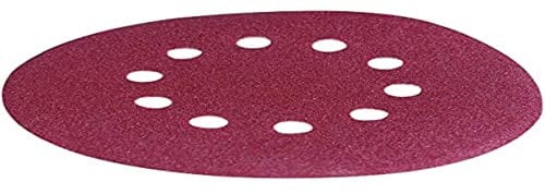 Scheppach Wand & Deckenschleifer Schleifscheiben (10 Stück) | Körnung 150 | 215Ø Scheibe | für DS920 - DS930 - DS210 - DS200 | Klett-Schleifpapier Set | rund | gelocht für Absaugung | Wandschleifer