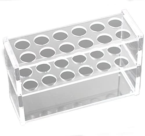 Preamer Reagenzglas-Gestell für 10 ml Reagenzgläser, Acryl, transparent, 12 Stück