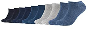 s.Oliver Unisex Sneakersocken Baumwolle Herren und Damen kurze Socken Vorteilspack 10er Pack