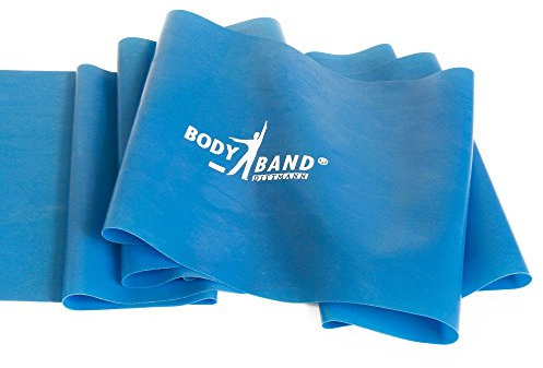 FTM Dittmann® Body-Band BLAU extra stark inkl Übungsflyer, Fitnessband von der Rolle geschnitten in Wunschlänge für Krafttraining, Physiotherapie, Krankengymnastik und Fitnessstudios (3 Meter)