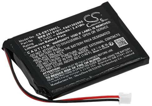 CS-ERT390CL Akku 650mAh Kompatibel mit [Mitel] 5602, 5603, 5613, 5614, für [Aastra] 660177, 660177/R1C, für [Ascom] 9D41, D41, D43, i63 Talker, R1D, WH2-AAAA, für [Swyx] D210, D215, für [Avaya] D