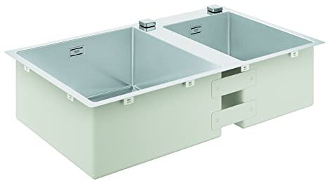 GROHE Fregadero K700, 860x500 mm, Acero inoxidable, 31855SD0, Acabado satinado, Sobre encimera o a ras