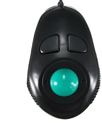 Finger Mäuse 4DB Mini Trackball Maus, Handgriff Kabelgebundene Maus Tragbare Daumensteuerung für PC Computer Laptop