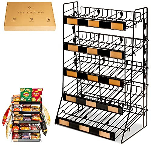 ODOXIA Présentoir À Bonbons | Organiseur De Bonbons | Étagère Porte-Frites | Présentoir À Snacks Pour Comptoir | Support Pour Magasins, Bureau Et Plus Encore