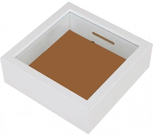 DISOK - Lote 12 Huchas de Madera Blanca. Detalles de Hucha para Poder Personalizar en Cualquier Evento. Huchas Originales.